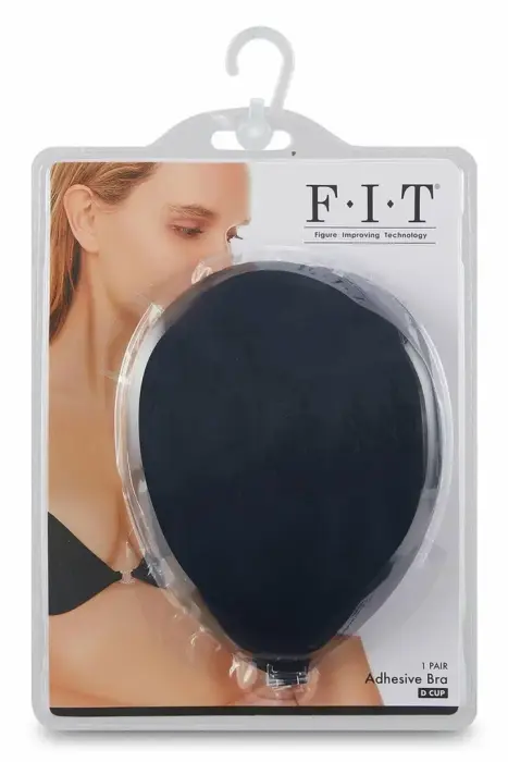FIT CLOTH Adhesive Silicone Bra – Black – Cup C
