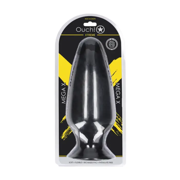 Mega X anālais spraudnis – 29 cm (11.4″) – Melns