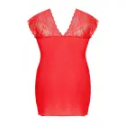 Сорочка и стринги Sydney – красная – XL+ Фото num