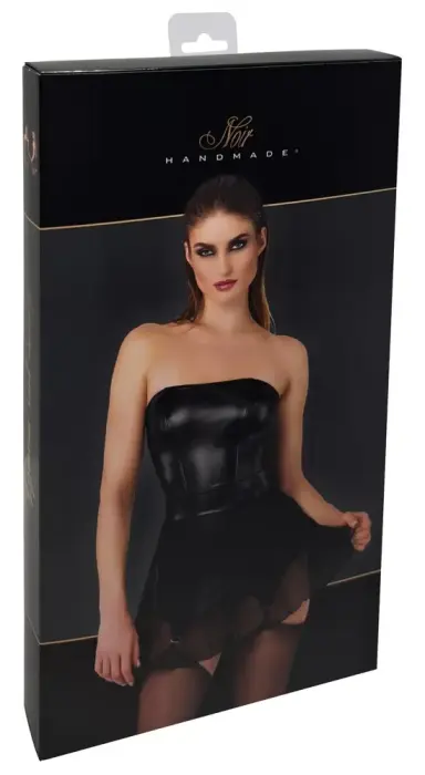 Noir Kleid Straps Mini Dress – Black – XL