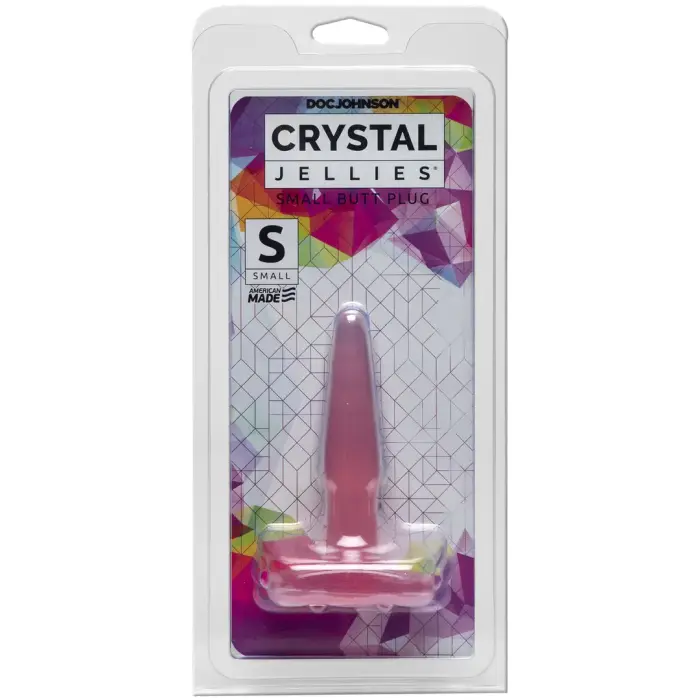 Doc Johnson Crystal Jellies Butt Plug – S – Pink