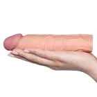 Add 1" Pleasure X Tender Penis Sleeve – TPE peenise pikendusvarruk – Värv: Flesh — Foto 2