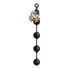 Oxballs Ass Ballz XL силиконовая система анальных бусин – 55 см (21.6″) – Черный — Фото 1