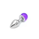 Anālais spraudnis ar violetu dārgakmeni – 8.8 cm (3.5″) — Foto 5