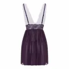 Christine Lieve Babydoll & Thong Set Purple - Lace, Wide Fit — Photo 5