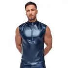 NEK Metallic Matte Sleeveless Shirt – Blue – 2XL — Photo 2