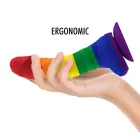MYTHOLOGY Corey Pride intīms silikona modelis M – 18 cm – daudzkrāsains — Foto 2
