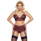 Cottelli CURVES Pearl Lace Bra & Suspender Set – 3XL/4XL — Photo 3
