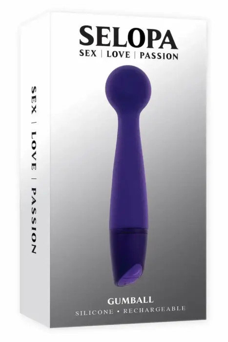 Selopa Gumball – flexible wand vibrator with ball head – pink