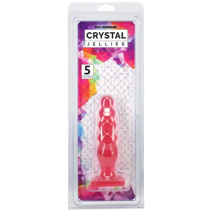 Doc Johnson Anal Delight anālais spraudnis – 12 cm (4.7″) – Caurspīdīgs