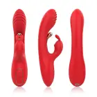 Crazy Horse красный трехточечный кролик-вибратор – 22.3 cm (8.8″) — Фото 1