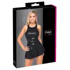 Cottelli Party – spīdīga wetlook mini kleita ar sporta muguru – melna – XL — Foto 1
