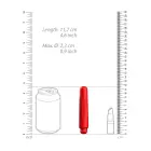 Delia kulkos vibratorius – 11.7 cm (4.6″) – raudonas — Nuotrauka 6