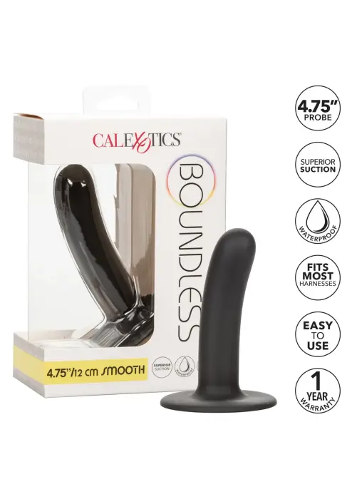 Boundless gluds dildo – 12 cm (4.75″) – Melns Foto 5
