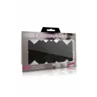 Peekaboos Pasties Classic Black X – self-adhesive nipple pasties – satin & faux snakeskin – black — Photo 1