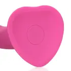 Nereālistisks vibrējošs dildo – vidējs – rozā — Foto 5