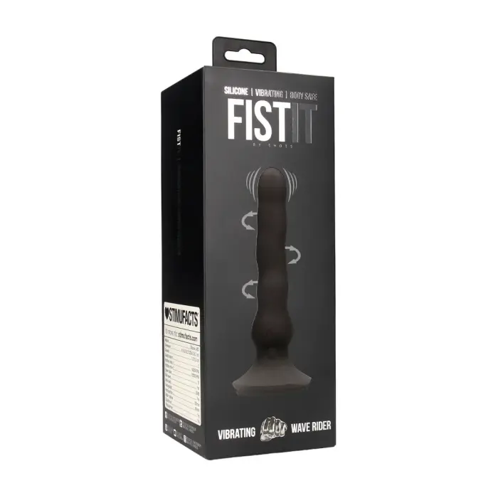 Vibruojantis Wave Rider dildo – Juodas