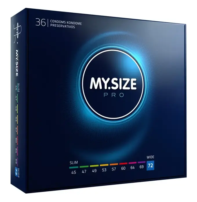 MY.SIZE Pro 72mm eriti õhukesed kondoomid – 36 tk