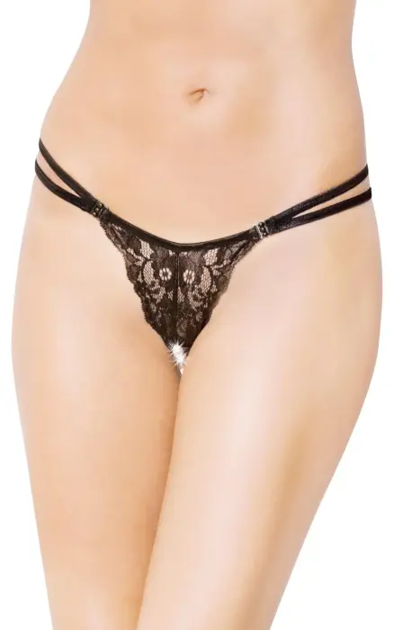G-String 2444 stringi – melni – S/L