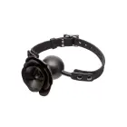 Forbidden Removable Rose Ball Gag – Black — Photo 3