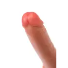 Caliber реалистичный дилдо – 18 cm (7″) – телесный — Фото 13