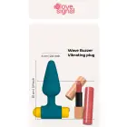 Wave Buzzer vibrējošs anālais spraudnis – 10 cm – Melns — Foto 7