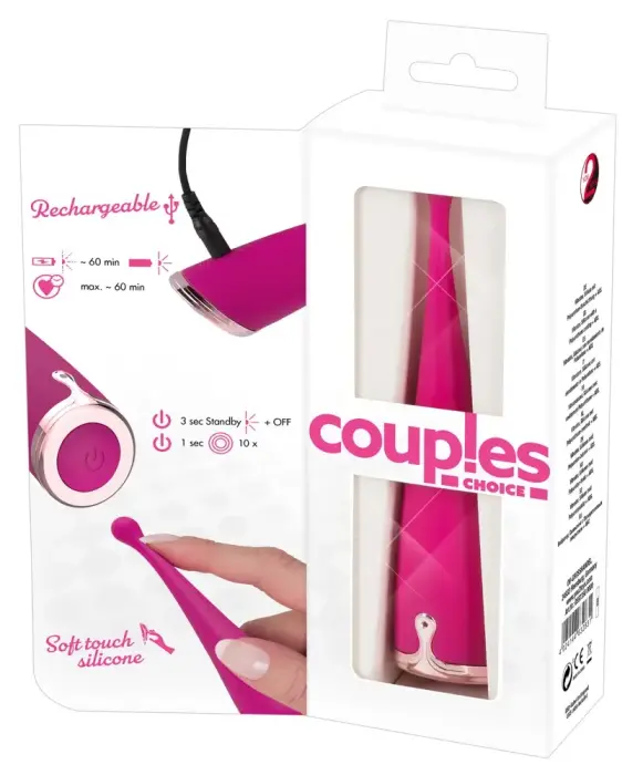 Couples Choice Spot Vibrator – 17.5 cm (6.9″) – Pink Photo