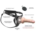 Pipedream Body Dock G-Spot Pro strap-on josta ar vibrējošu plāksni – melns — Foto 6