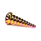 Twilight varavīksnes krāsu stikla dildo – 16 cm (6.3″) — Foto 3