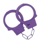 Classic Metal Handcuffs – Purple — Photo 2