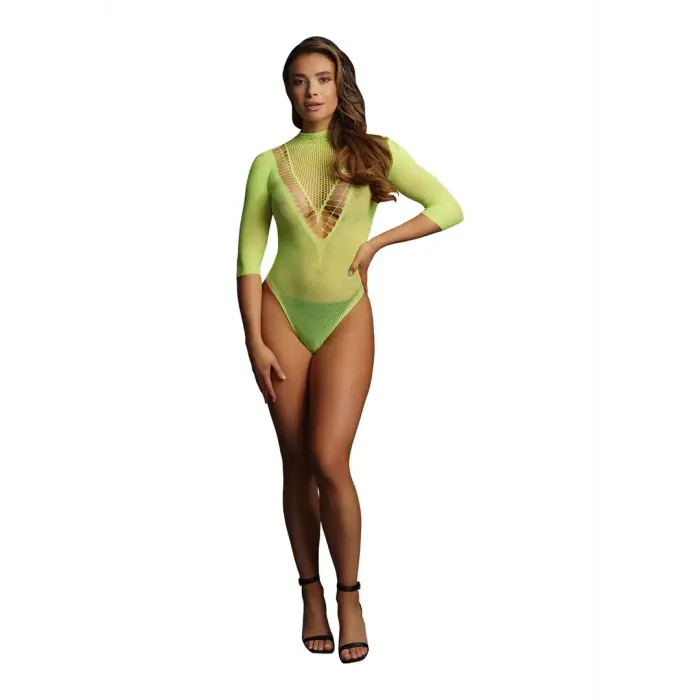 Võrkbodi lühikeste varrukatega – roheline – One Size Photo