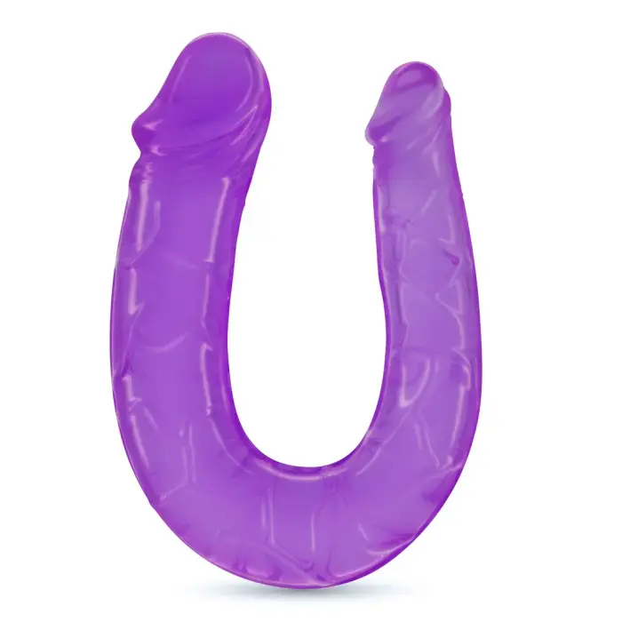 Double Trouble divpusējs dildo – 27 cm (10.6″) – Violets Foto 5