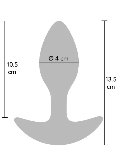 Svirtas analinis kištukas – 100% silikonas – Juodas Photo