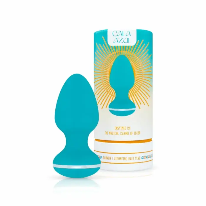 Cala Azul Blanca вибрирующая анальная пробка – 13 cm (5.1″) – Белый
