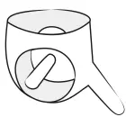 Lateksa vīriešu slip apakšbikses ar penisa uzmavu un anālo dildo – melns – M/L Foto 5