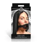 Juicy Lips silikona atvērtā mutes knevelis – melns — Foto 2