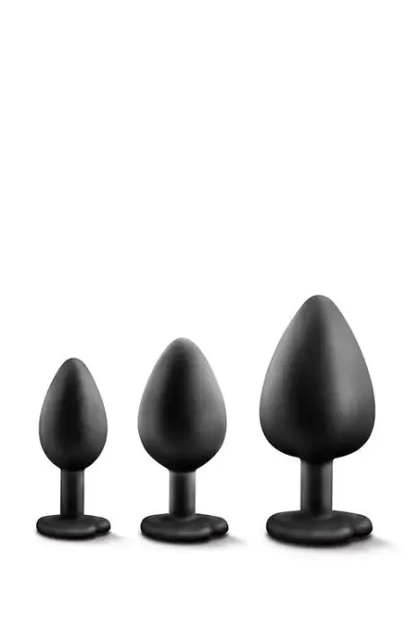 LUXE BLING набор для анальной тренировки – красные драгоценные камни Фото num