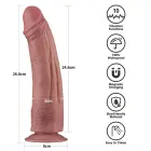 LoveToy Dual Density Power Cock – вибрирующий реалистичный дилдо – 10,5" – 10 режимов — Фото 15