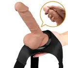 PRETTY LOVE Jerry strap-on dildo – 19.3 cm (7.6″) – miesas krāsa — Foto 7