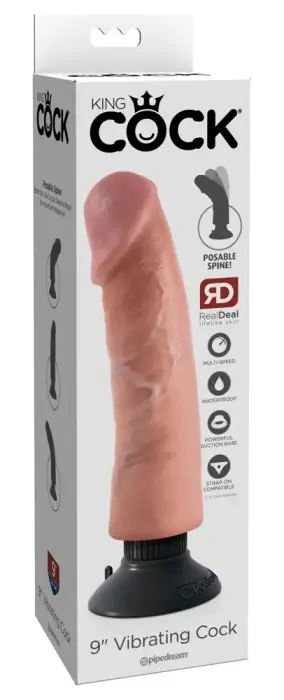 King Cock Realistic Vibrator – 25.5 cm (10″)