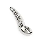 Mr. Steel Devil's Tongue Dildo – 15 cm (6″) – Silver — Photo 1