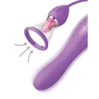 Fantasy For Her Ultimate Pleasure Max vibrators ar laizošu mēlīti un piesūcekni – 23 cm (9″) – daudzkrāsains — Foto 4