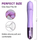 Sildošais G-punkta vibrators ar mēles stimulatoru – uzlādējams — Foto 7