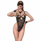 Chilirose CR 4488 кружевной комплект боди с маской и перчатками – чёрный – L/XL — Фото 1