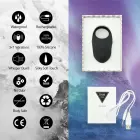 FeelzToys Thor melns uzlādējams intīmais gredzens, 3 režīmi, ūdensizturīgs — Foto 6