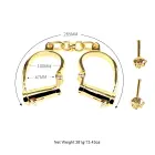 Sevanda Gold Deluxe Stainless Steel Handcuffs — Photo 8