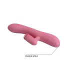 PRETTY LOVE CHRIS USB triušio vibratorius – 20.5 cm (8″) – violetinis — Nuotrauka 8