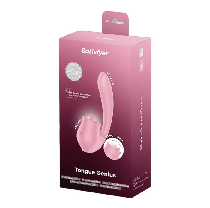Satisfyer Tongue Genius вибратор для точки G – розовый