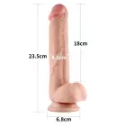 Sliding Skin Dual Layer Dong – 24 cm (9.5″) – Skin — Photo 3