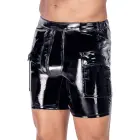 Black Level Vinyl Shorts with Padded Pouch – Black – S — Photo 3